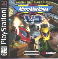 Micro Machines V3 PAL Playstation PAL box art